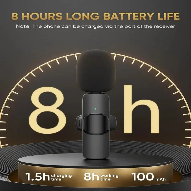 Wireless Clip-On Lavalier Microphone