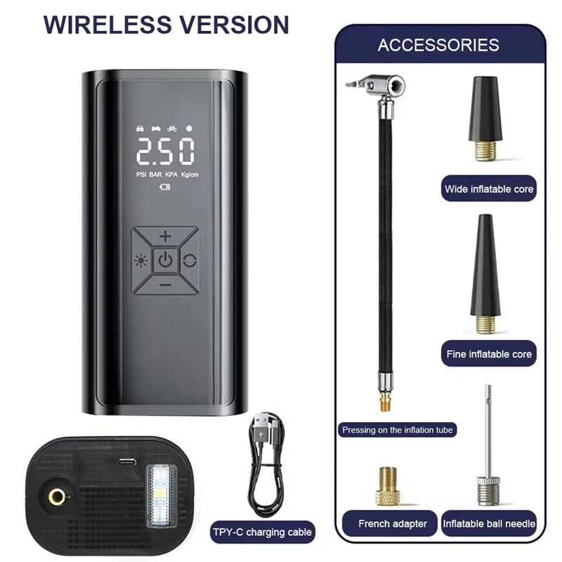 Wireless Portable Tire Inflator